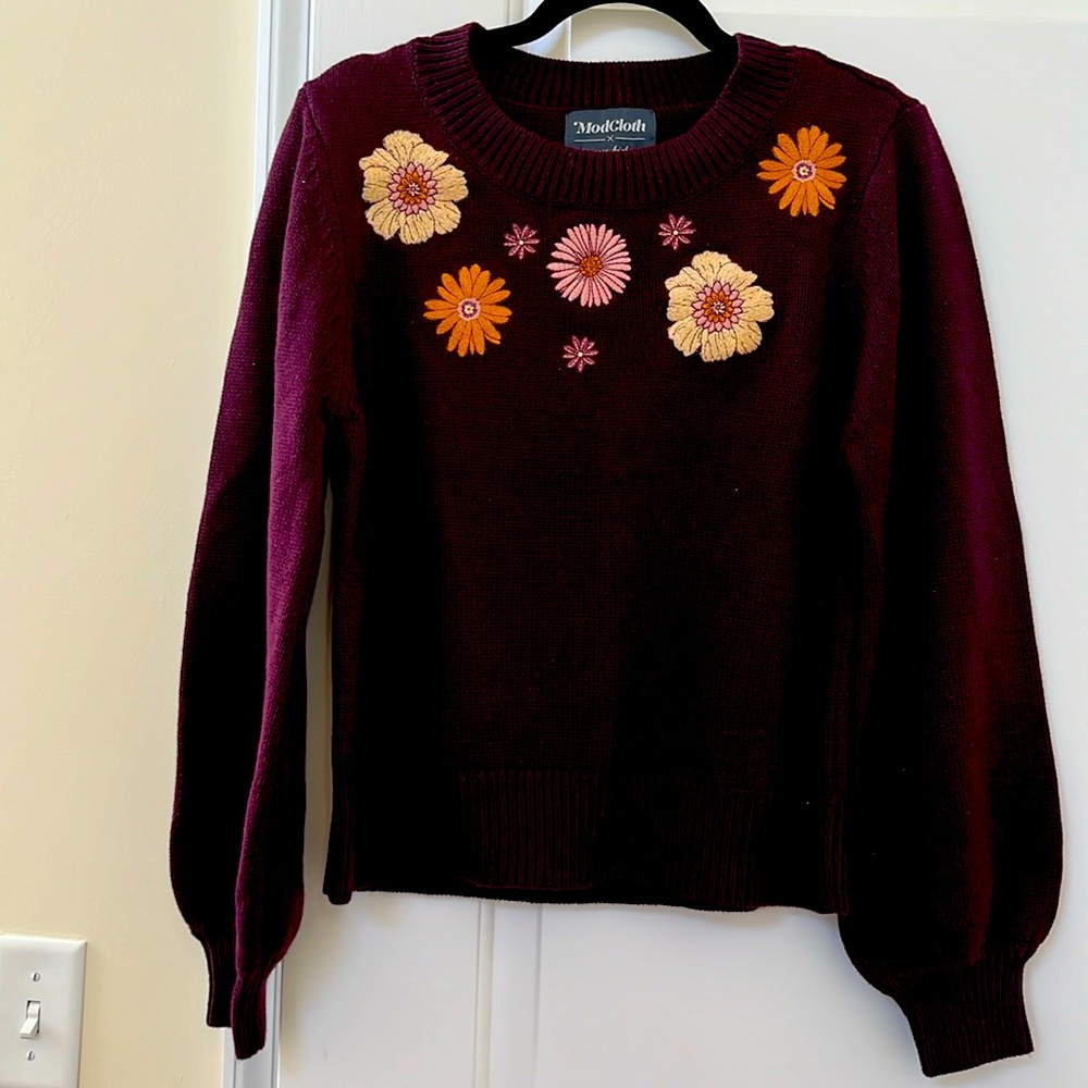 ModCloth X Princess Highway embroidered sweater